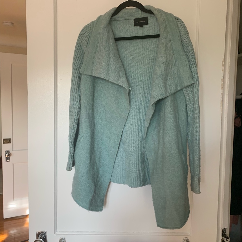 Anthro light blue oversized sweater